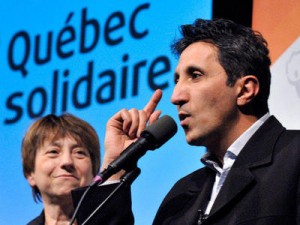 Amir Kadhir and Françoise David