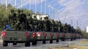 Militarization of Mexico because of its guerra contra el narcotráfico
