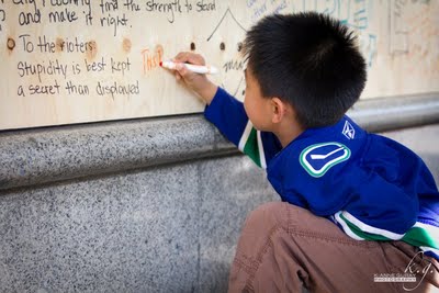 Post Riot Clean Up - Photo Credit K-Anne Guray