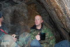 tea in a cave